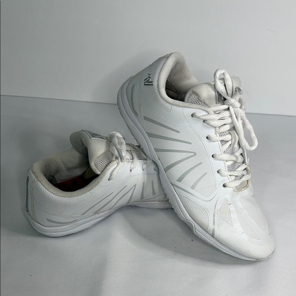 Varsity White Athletic Shoes with Minimalist Design - Picture 1 of 8